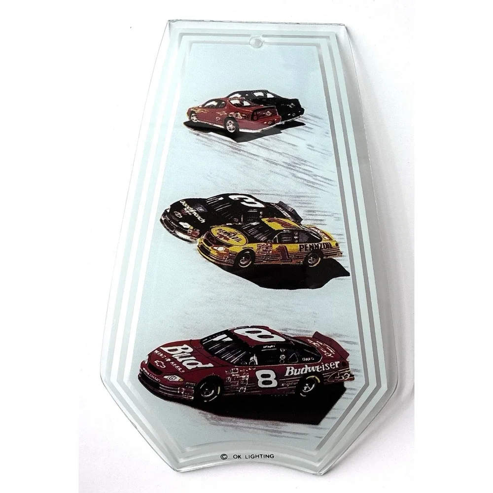 Dale Earnhardt Touch Lamp Shade Replacement Glass Panels OK Lighting Lot of 6